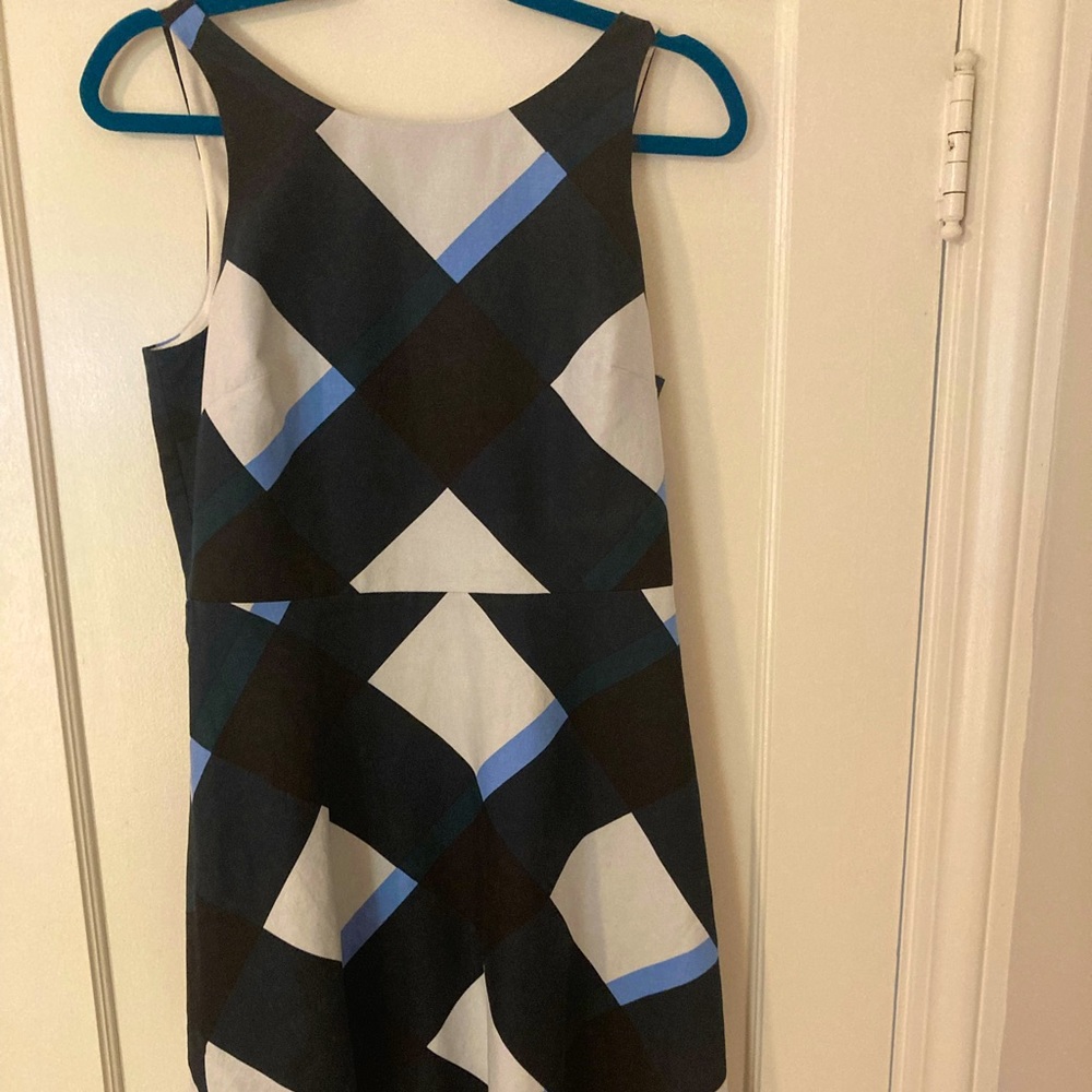 Ann Taylor Gingham Tie Back Dress, size 6 Tall.